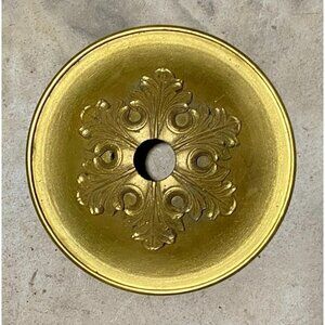 Vintage Relief Leaves Bronze Ceiling Light Plate